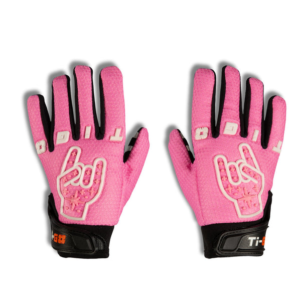 Childrens and Youth BMX Gloves In Pink