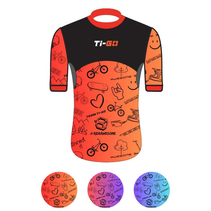 Ti-GO ‘Carbon’ Limited Edition Short Sleeve Jersey - Name Personalisation - Christmas Pre Order