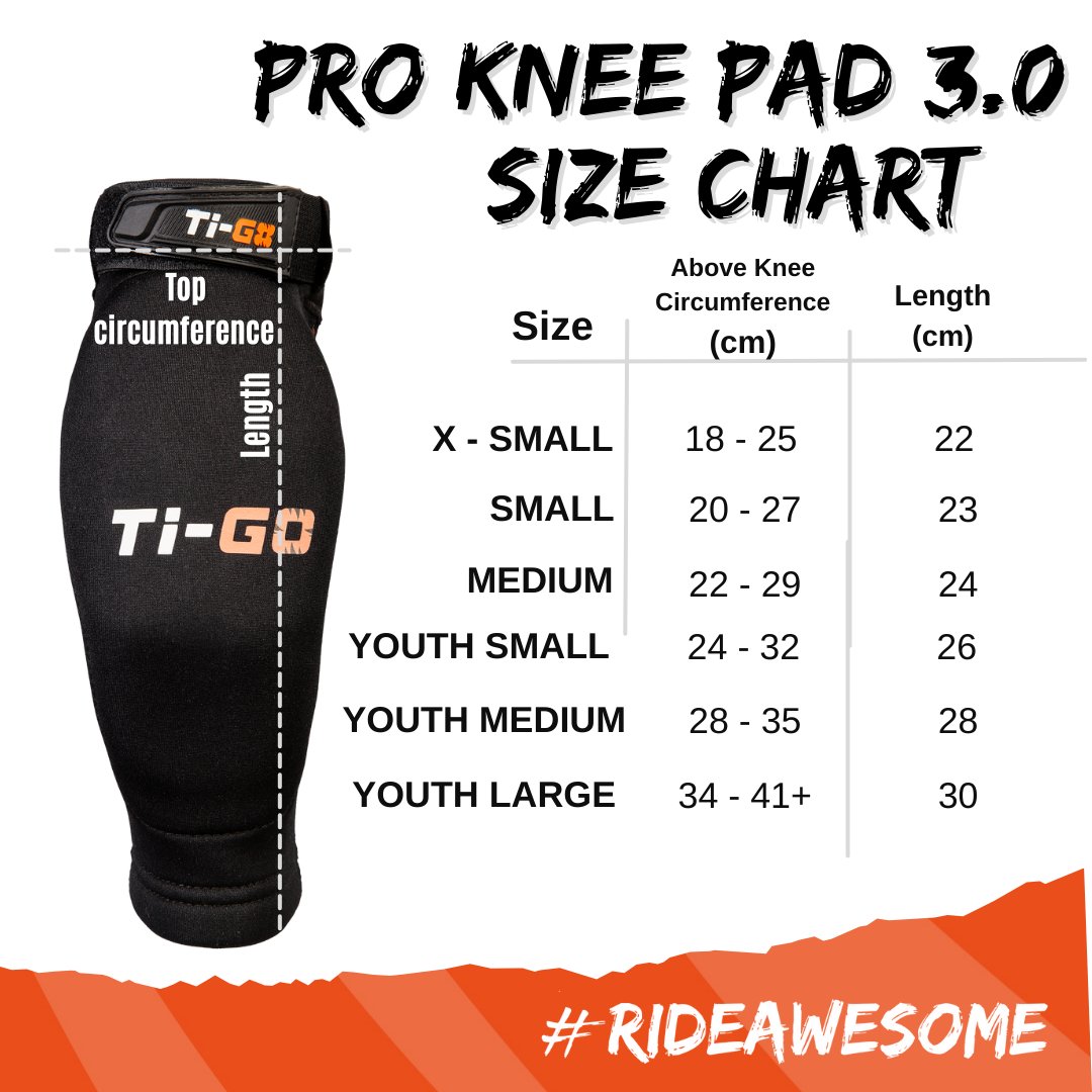 Ti-GO Kids RIDESHIELD Pro Knee Pads 3.0