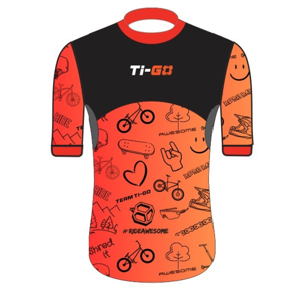 Ti-GO ‘Carbon’ Limited Edition Short Sleeve Jersey - Name Personalisation - Christmas Pre Order