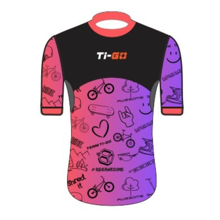 Ti-GO ‘Carbon’ Limited Edition Short Sleeve Jersey - Name Personalisation - Christmas Pre Order