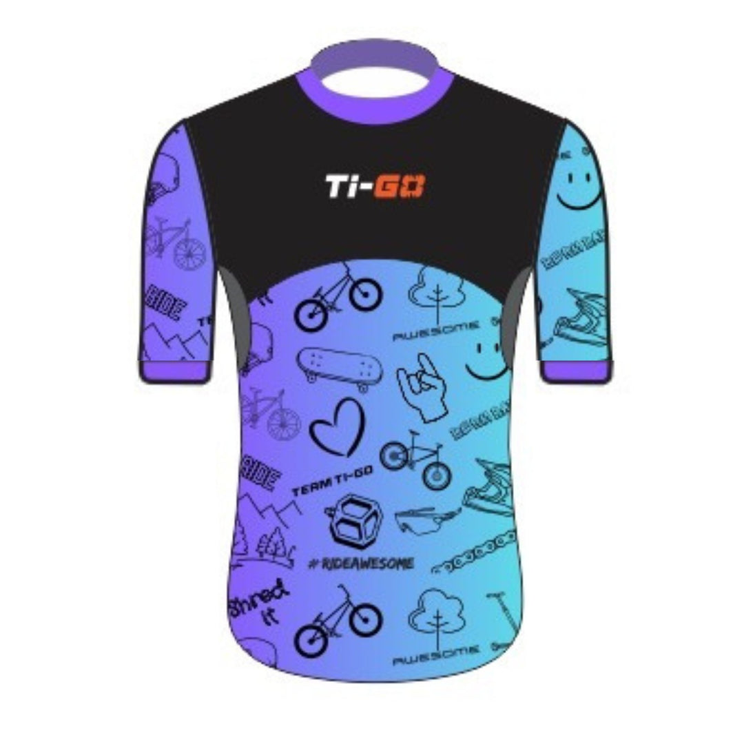 Ti-GO ‘Carbon’ Limited Edition Short Sleeve Jersey - Name Personalisation - Christmas Pre Order