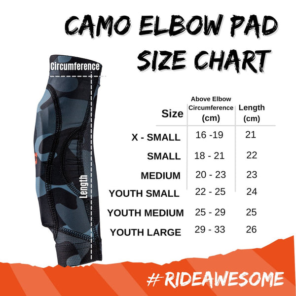 Ti-GO Kids RIDESHIELD Elbow Pads Camo