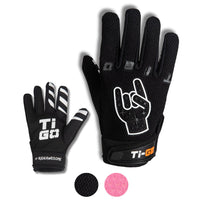 Kids BMX Gloves by Ti-GO In Black and Pink