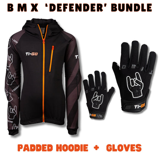 BMX Hoodie & Glove 'Defender' Bundle