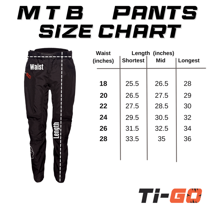 Ti-GO Kids MTB Pants & Kids Body Armour Bundle