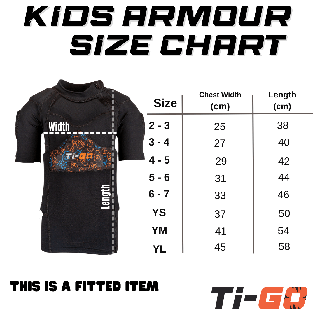 Ti-GO Kids BMX Body Armour & Kids BMX Gloves Bundle