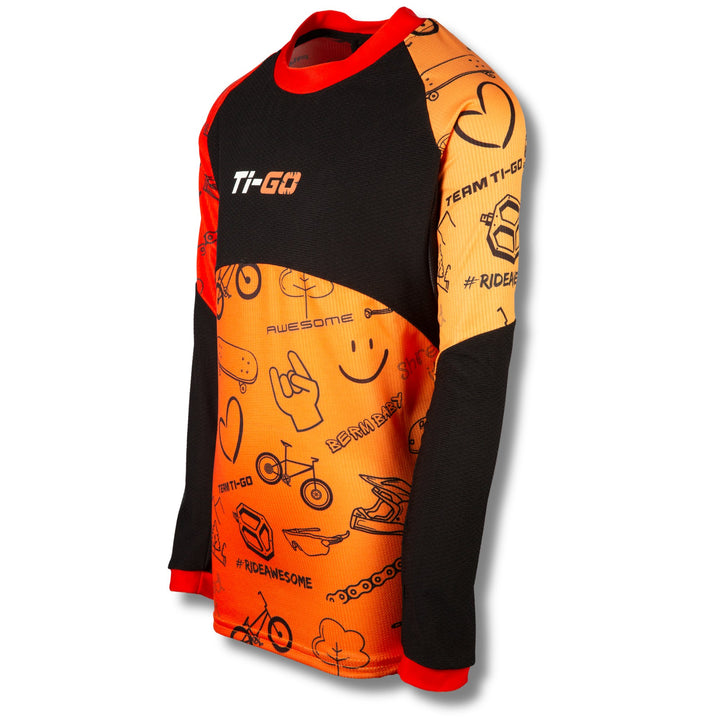 Ti-GO ‘Carbon’ Limited Edition Long Sleeve Jersey - Name Personalisation - Christmas Pre Order