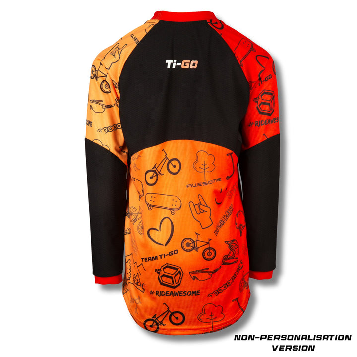 Ti-GO ‘Carbon’ Limited Edition Long Sleeve Jersey - Name Personalisation - Christmas Pre Order