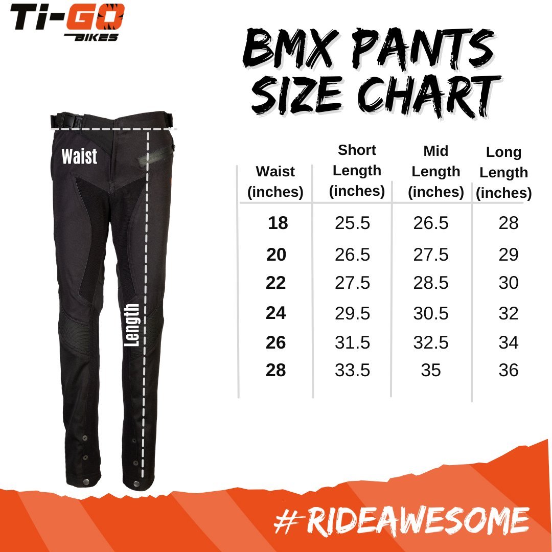 Ti-GO ids BMX size Chart