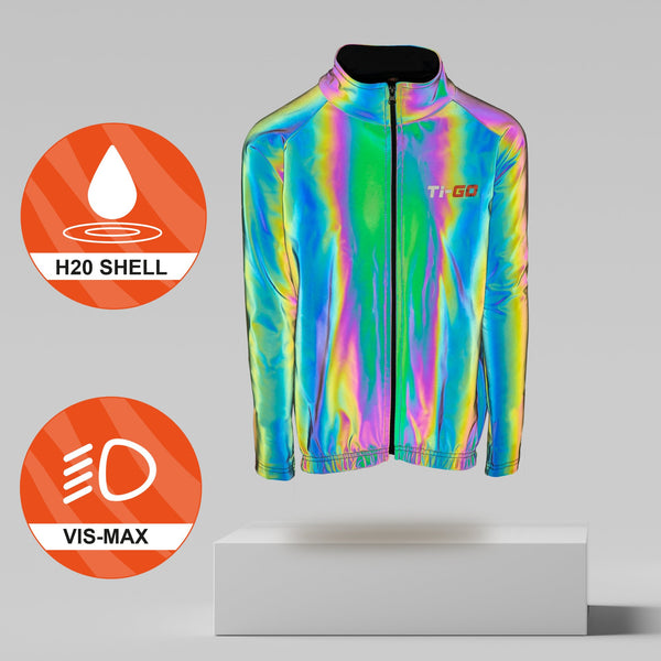 Ti-GO 'Now You See Me' Vis Max Cycling Iridescent Jacket