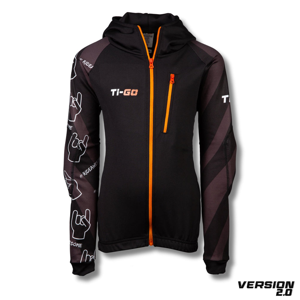 Ti-GO Kids #RideAwesome MTB BMX Zip Hoodie