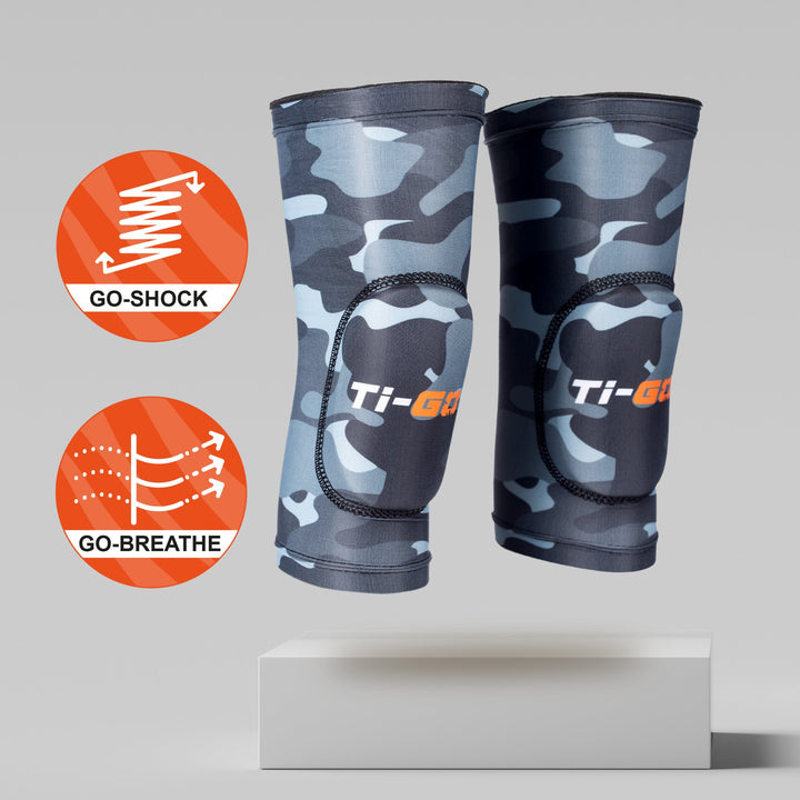 Ti-GO Kids Tech Cycling Knee Pads 2.0 - Camo Edition