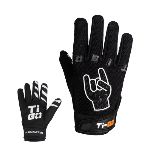 Children's BMX Gloves In Black