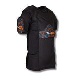 Ti-GO 'RIDE-SHIELD' Padded Zip-Up Body Armour Short Sleeve Jersey