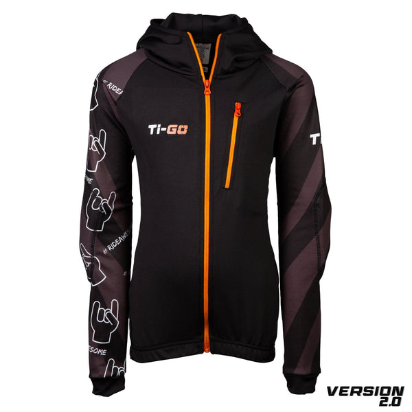 Ti-GO Kids #RideAwesome MTB BMX Zip Hoodie